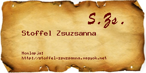 Stoffel Zsuzsanna névjegykártya